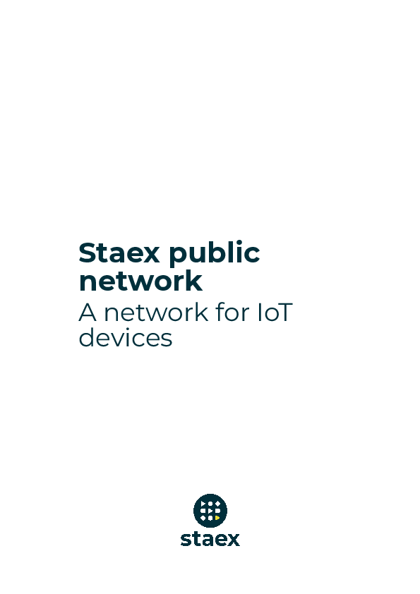 Staex public network whitepaper first page.